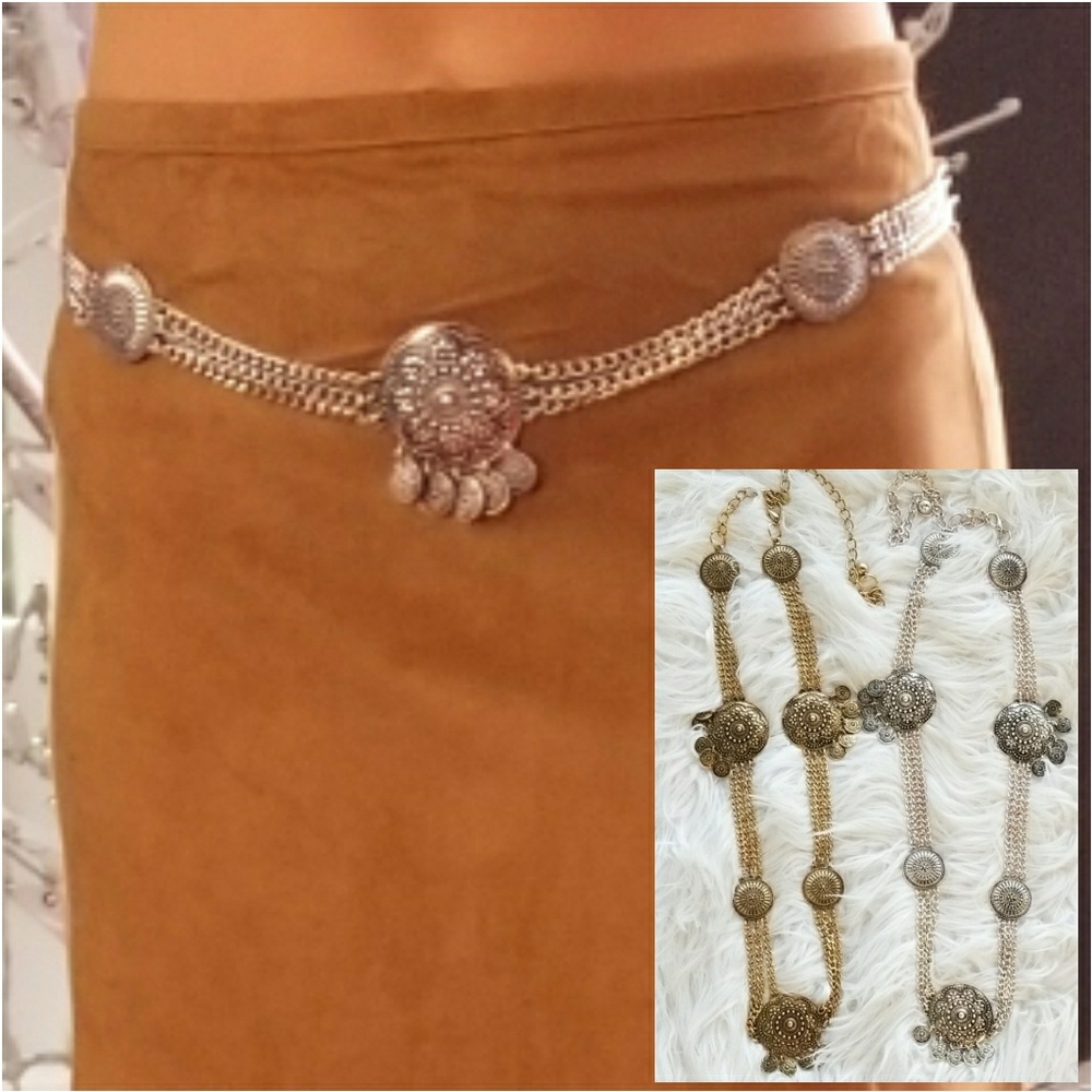 Chain Belt GOLD TONED BELLY CHAIN / BELT - Picture 2 of 4